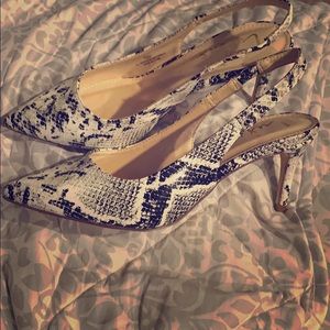 Lulus snake print heel